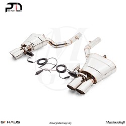 4X90mm Meisterschaft Stainless - GTC EV Controlled Performance Exhaust for BMW F06 640i Gran Coupe [2013+]